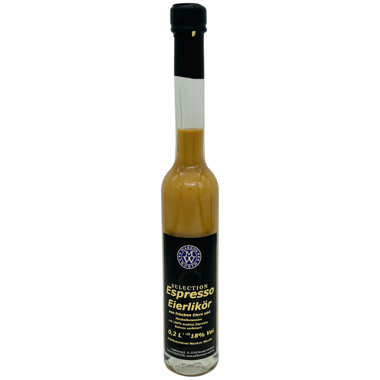 Wurth Espressoeierlikör 100% Arabicabohnen+ Mirabelle 18%vol. Wurth Espressoeierlikör 100% Arabicabohnen+ Mirabelle 18%vol.