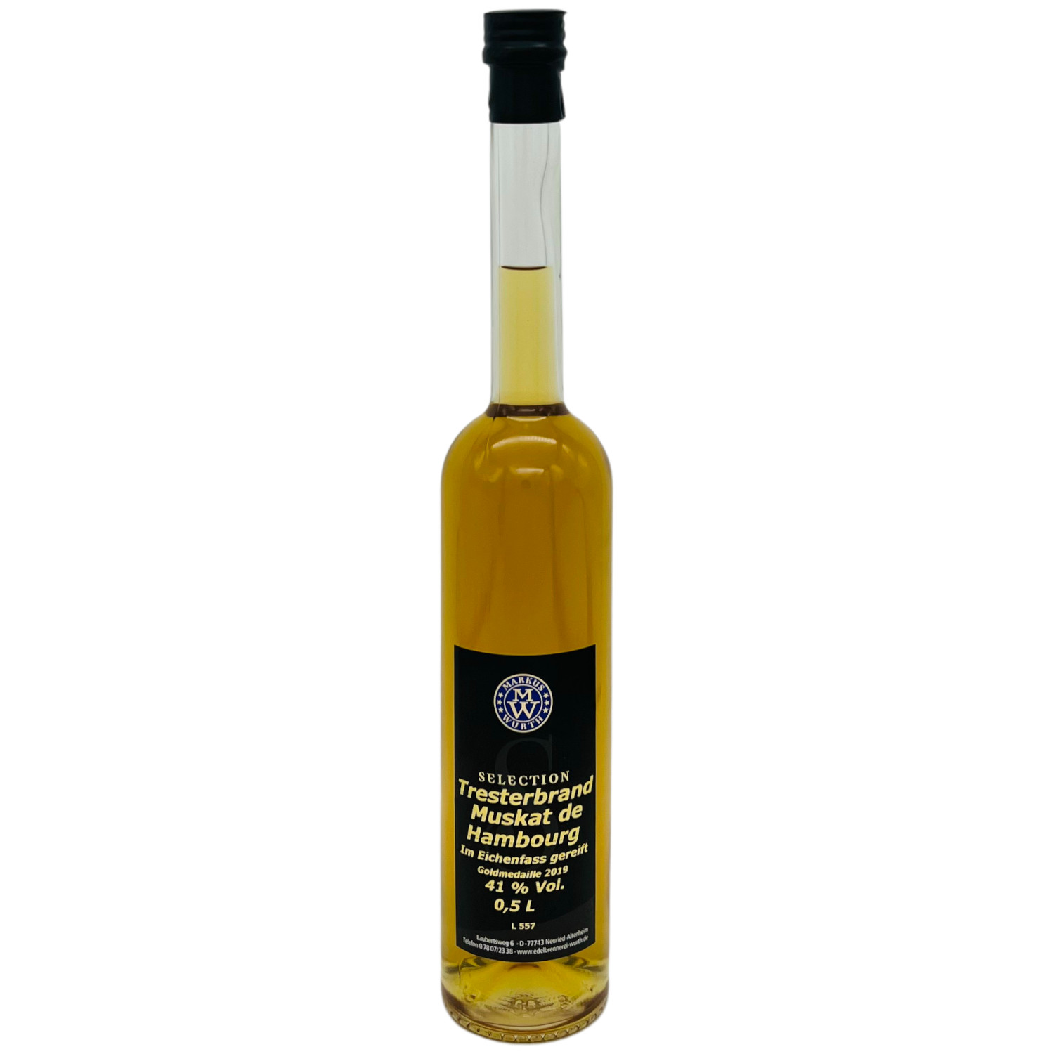 Wurth Tresterbrand Muskat de Hambourg 40%vol. Wurth Tresterbrand Muskat de Hambourg 40%vol.