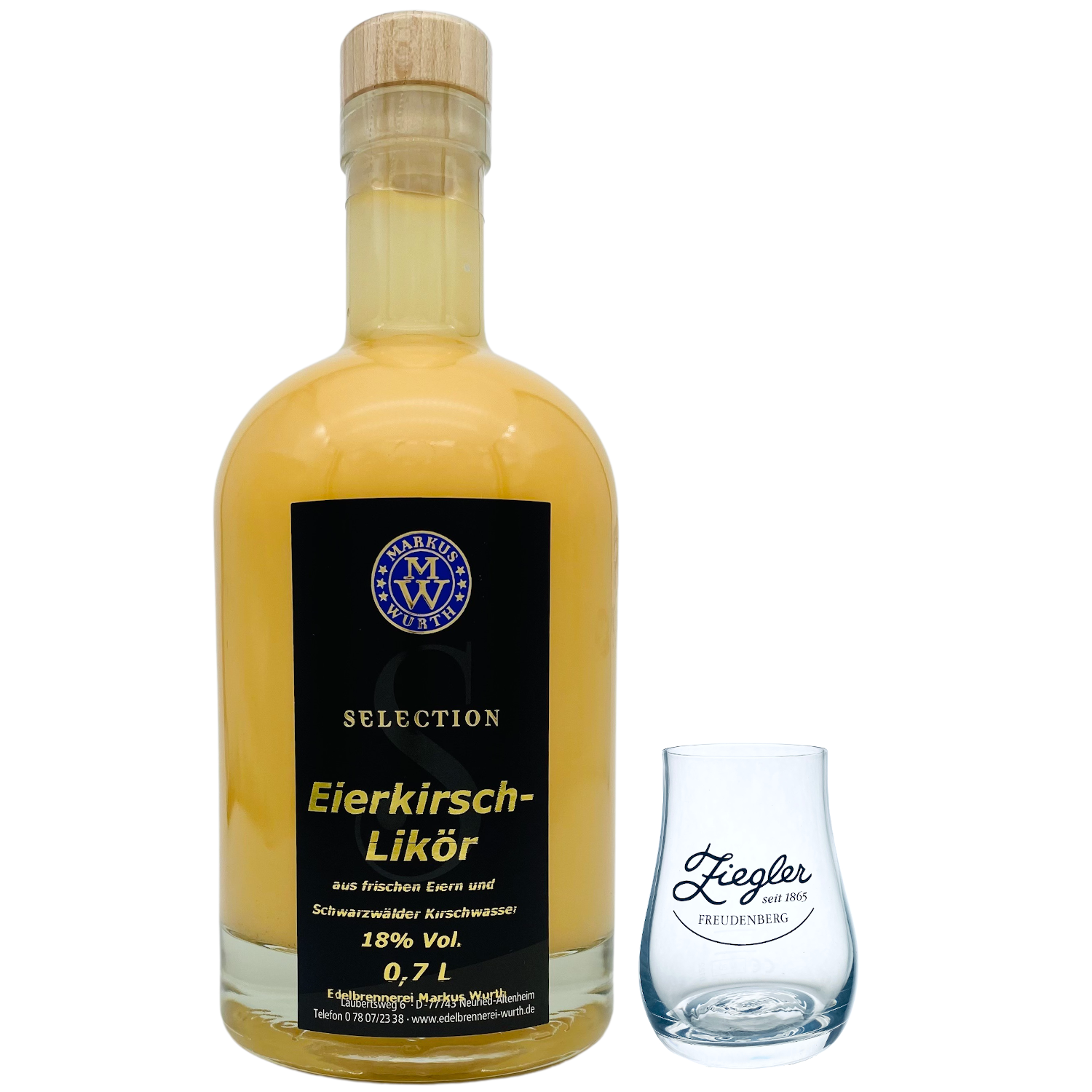 Wurth Eierlikör Kirsch 18%vol. Wurth Eierlikör Kirsch 18%vol.