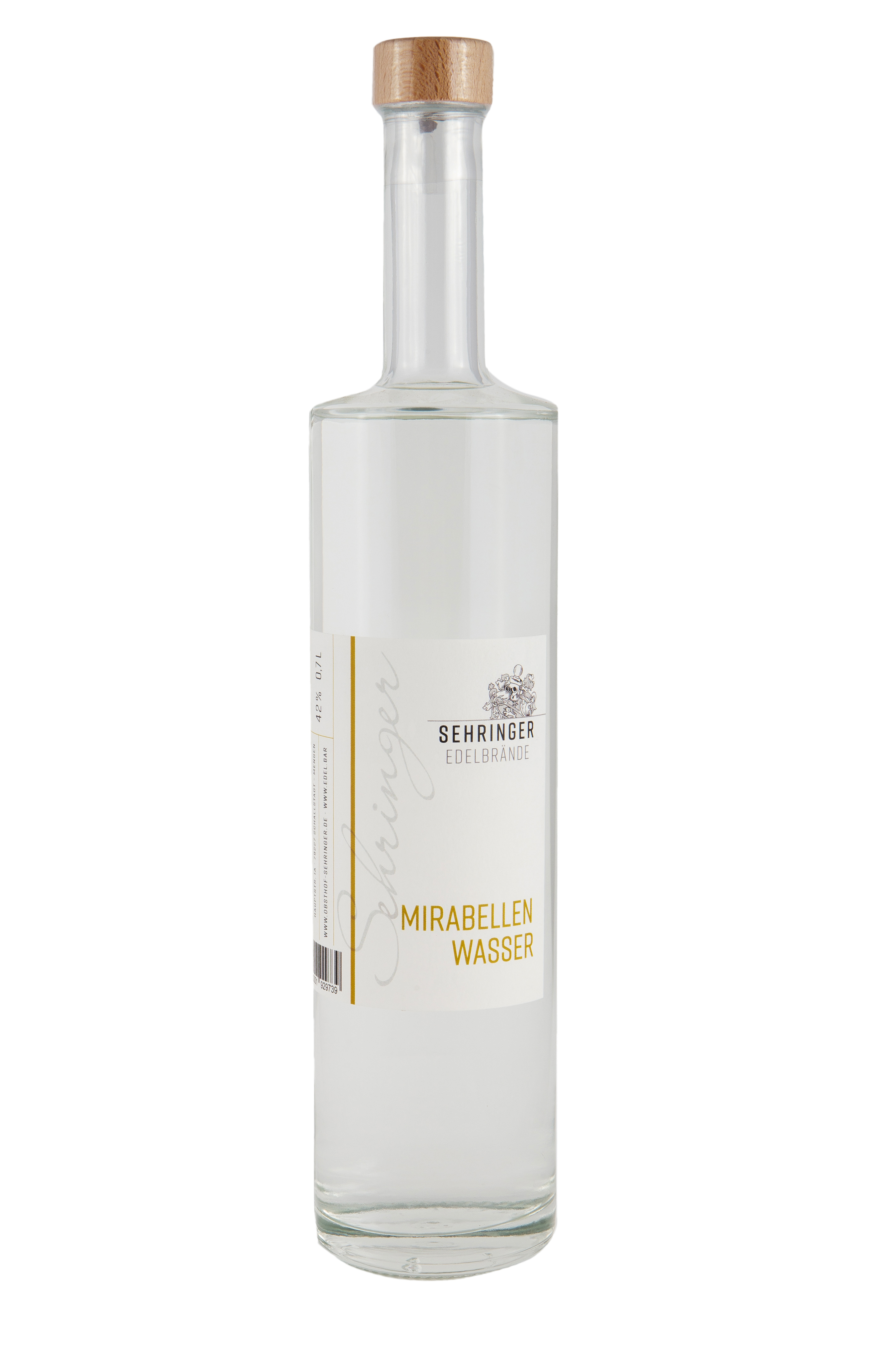 Sehringer Mirabellenwasser 42%vol. Sehringer Mirabellenwasser 42%vol.