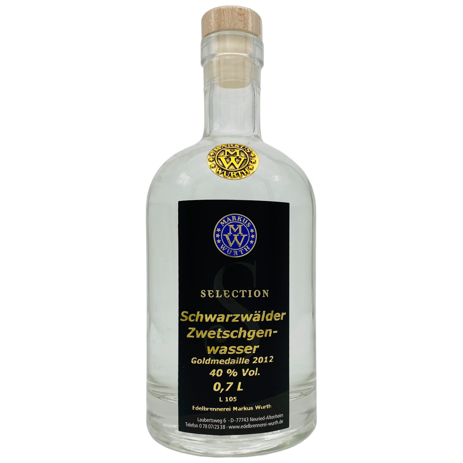 Wurth Schwarzwälder Zwetschgenwasser Wurth Schwarzwälder Zwetschgenwasser