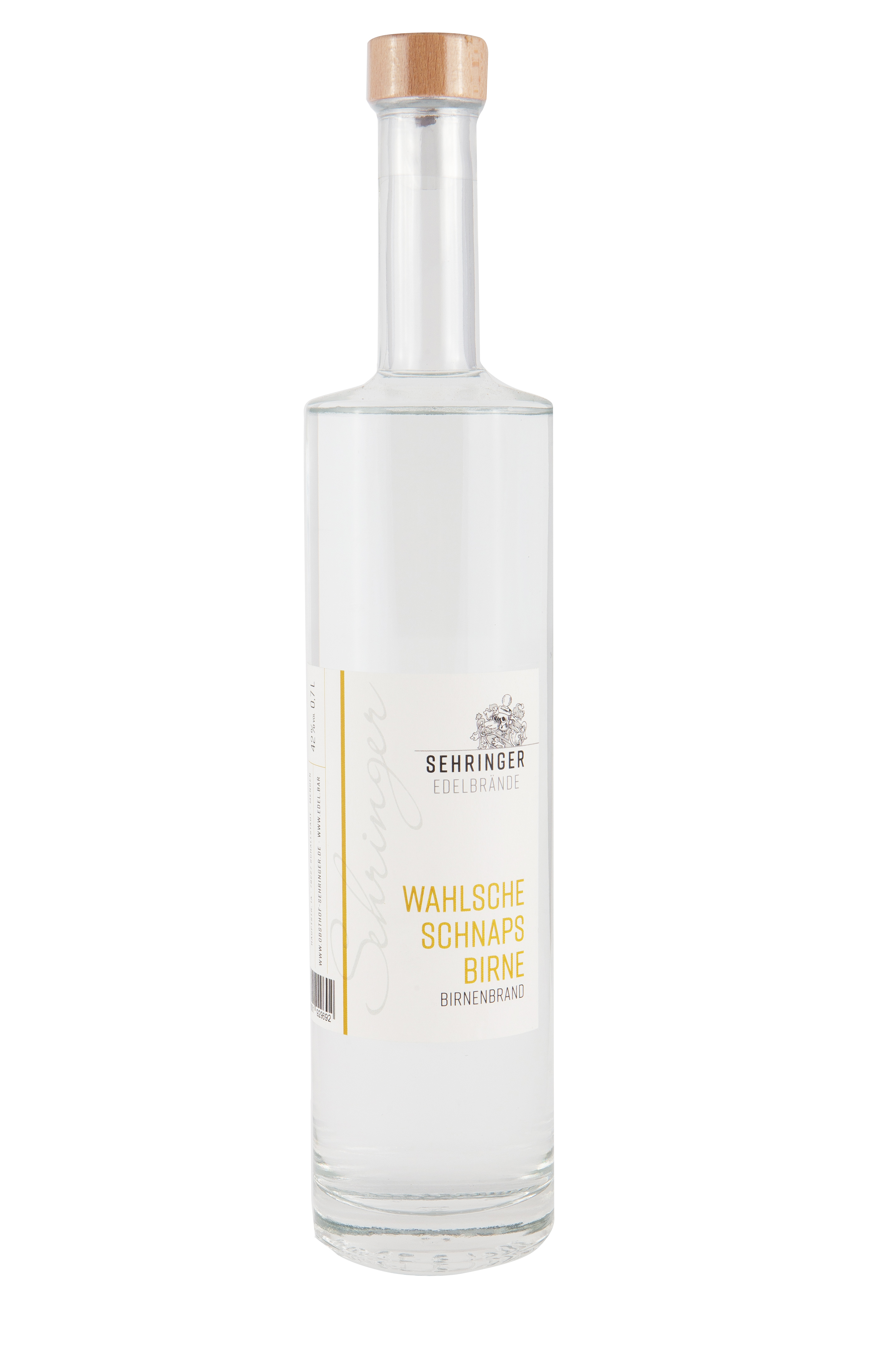 Sehringer Wahlsche Schnapsbirne Eichenfass 42%vol. Sehringer Wahlsche Schnapsbirne Eichenfass 42%vol.