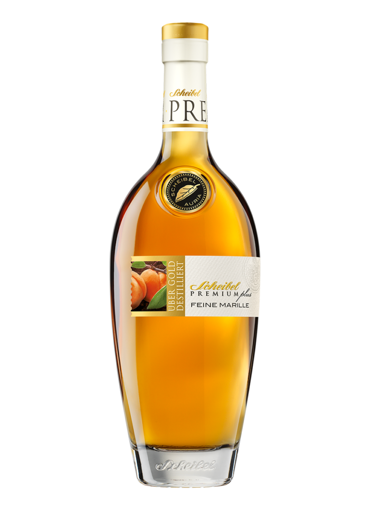 Scheibel PREMIUMplus Feine Marille-Schnaps 40 vol%. 0,7l