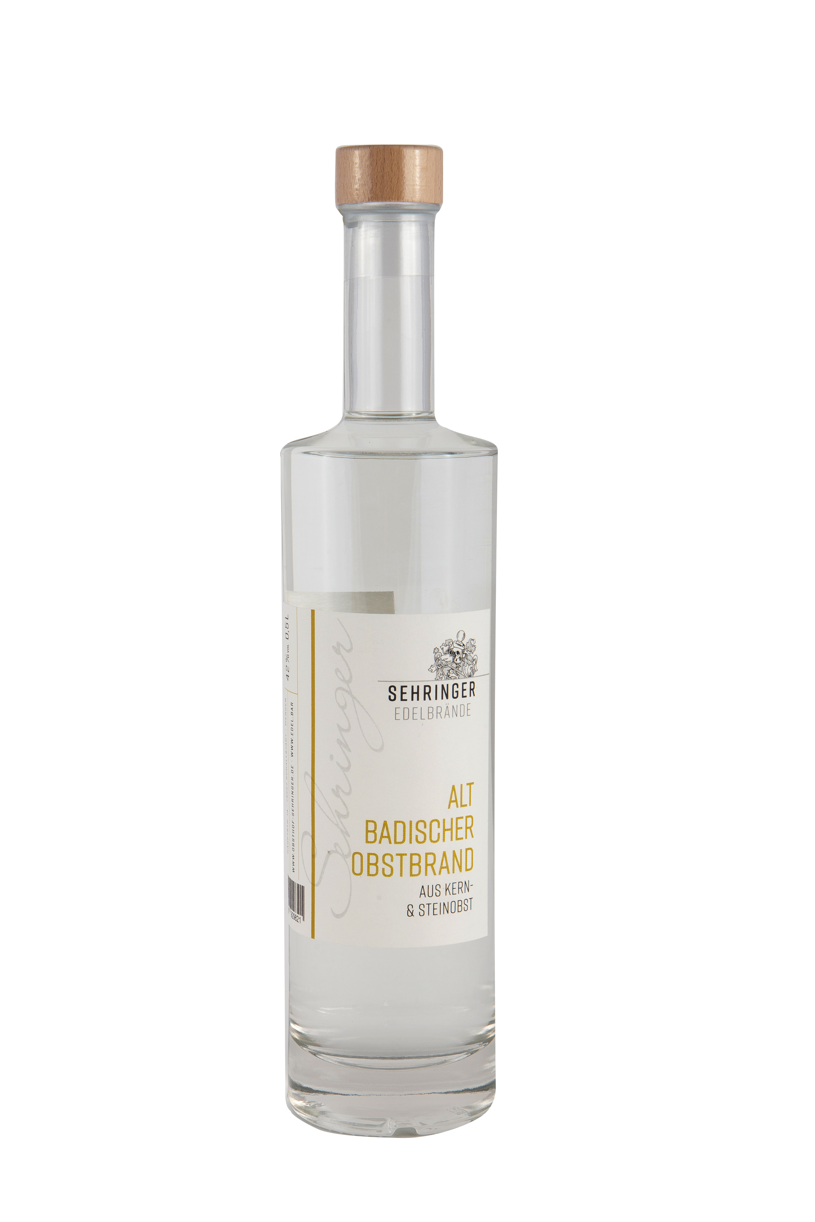 Sehringer Altbadischer Obstschnaps 45%vol, 0,5l Sehringer Altbadischer Obstschnaps 45%vol, 0,5l