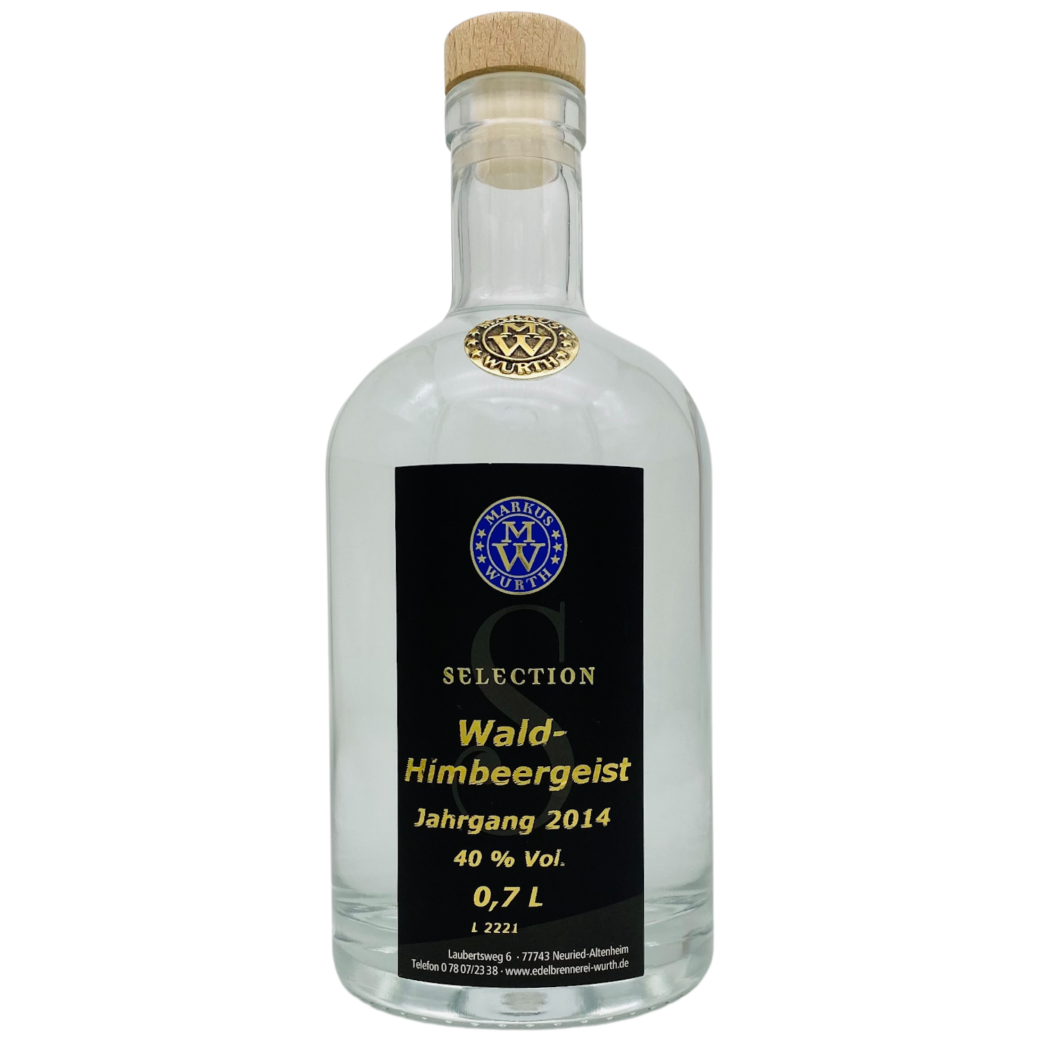 Wurth Schwarzwälder Himbeergeist, 40%vol. Wurth Schwarzwälder Himbeergeist, 40%vol.