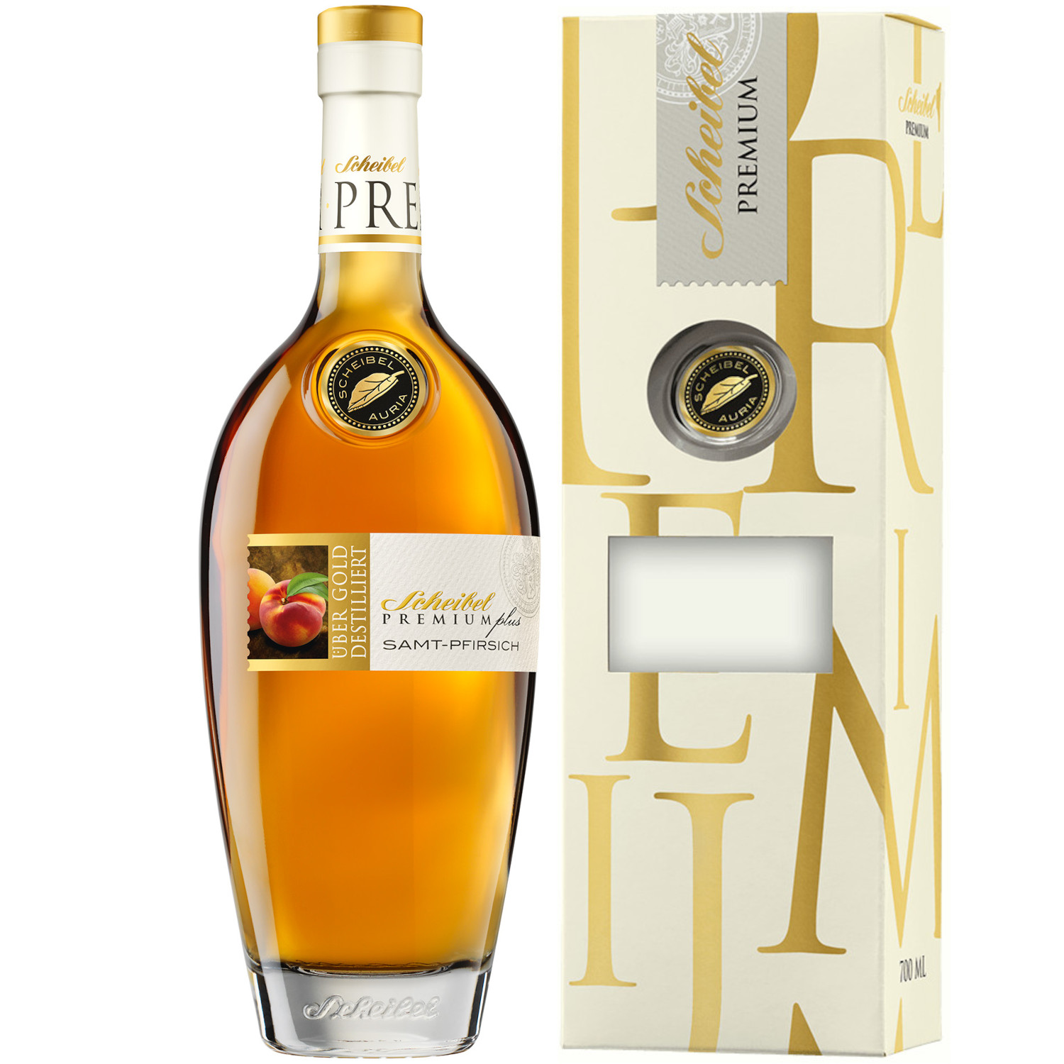 Scheibel PREMIUMplus Samt-Pfirsich 40% Vol.