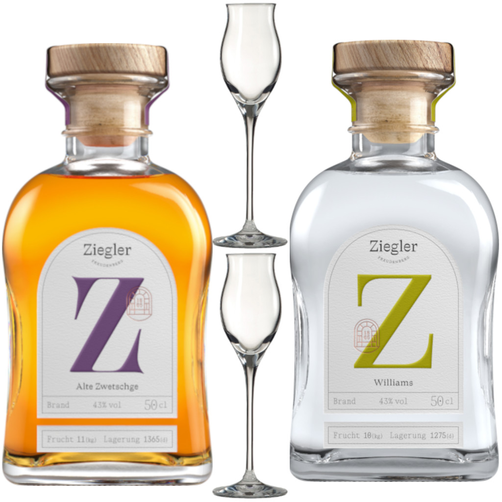 Ziegler Sparset 3 versandkostenfrei Williams Alte Zwetschge 2 Ziegler-Gläser43%vol. Ziegler Sparset 3 versandkostenfrei Williams Alte Zwetschge 2 Ziegler-Gläser43%vol.