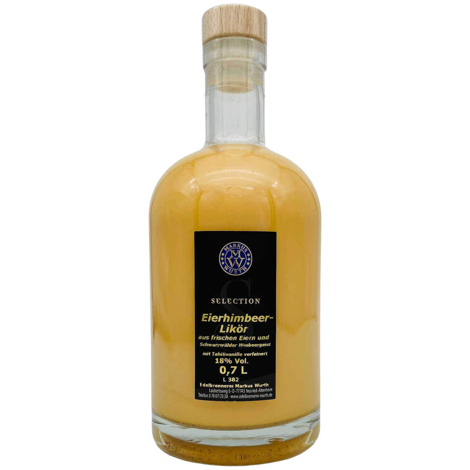 Wurth Eier-Himbeer-Likör 18%vol.