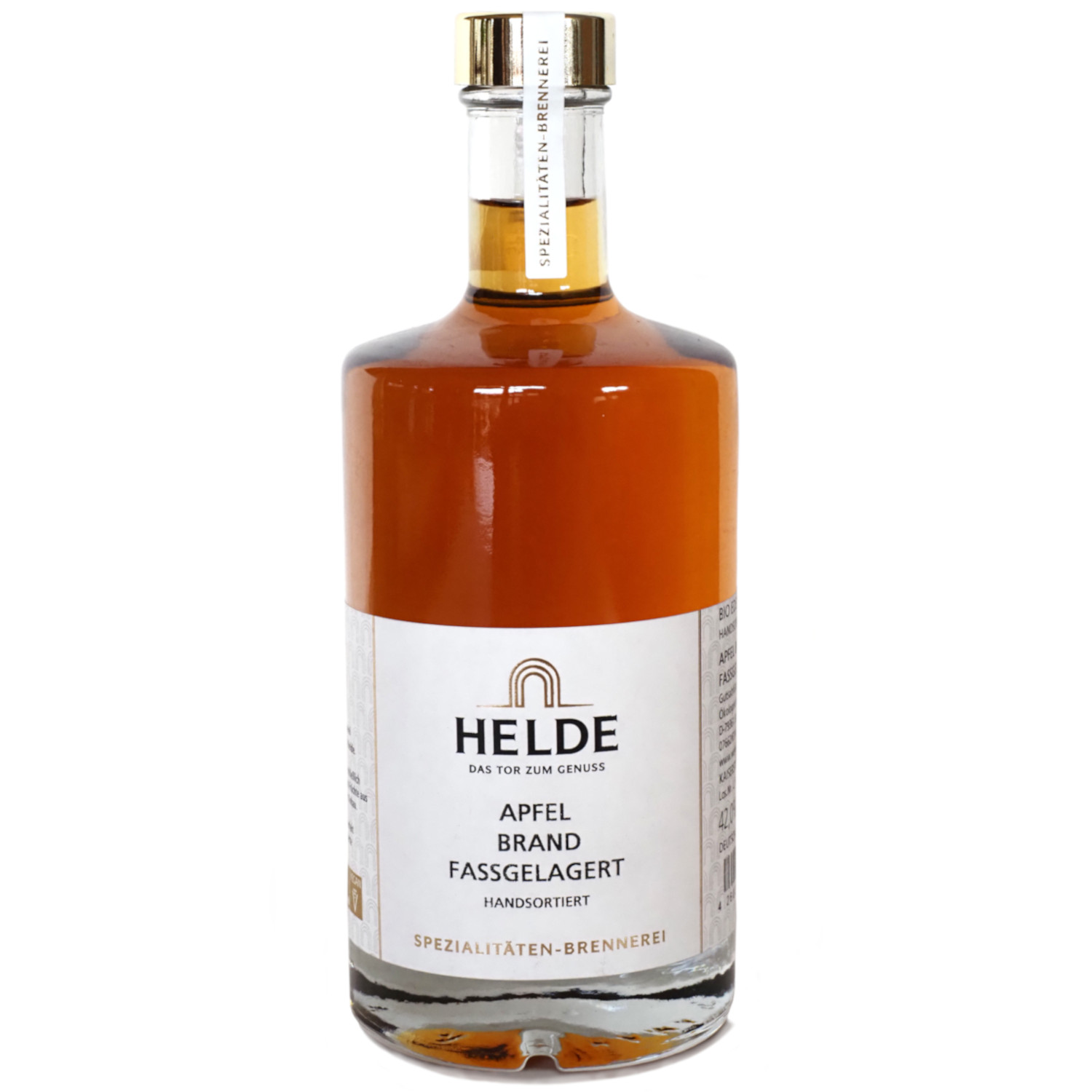 Helde Alter Holzapfelschnaps - fassgereift - Emil-Gött-Exclusiv Helde Alter Holzapfelschnaps - fassgereift - Emil-Gött-Exclusiv