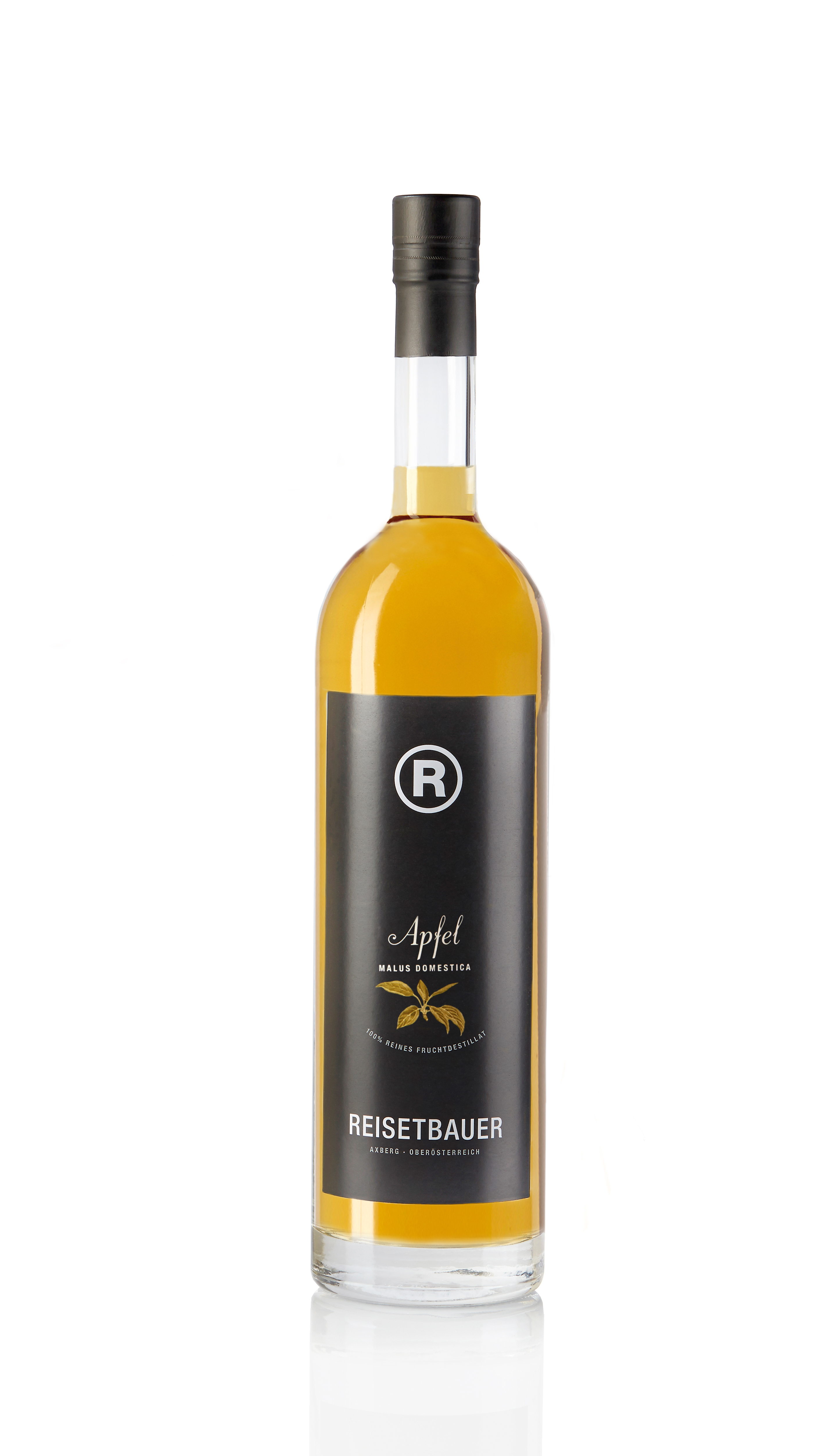 Reisetbauer Apfelbrand im Eichenfass 44%vol. Reisetbauer Apfelbrand im Eichenfass 44%vol.