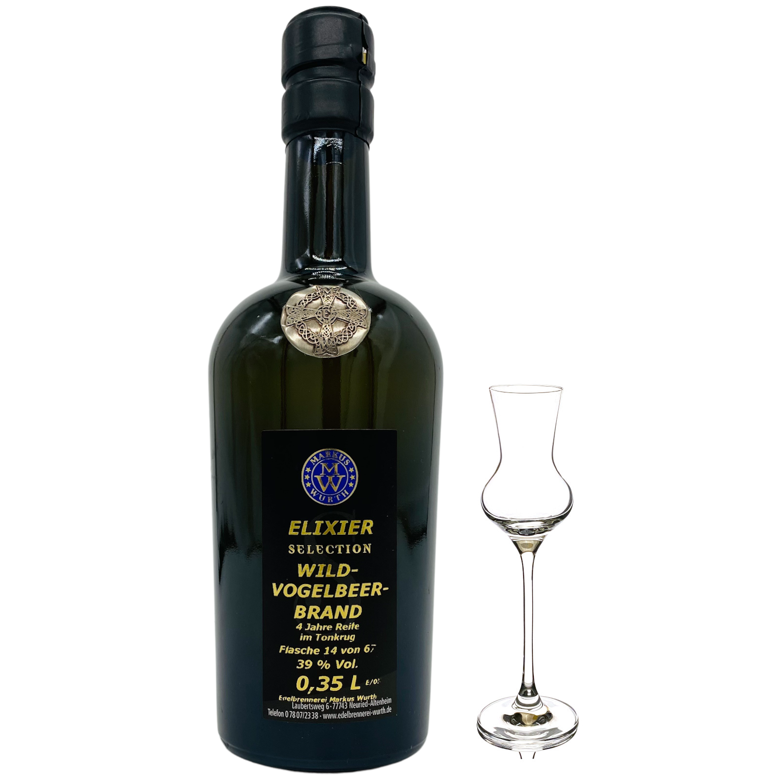 Wurth Wildvogelbeerbrand 2013 39%vol.